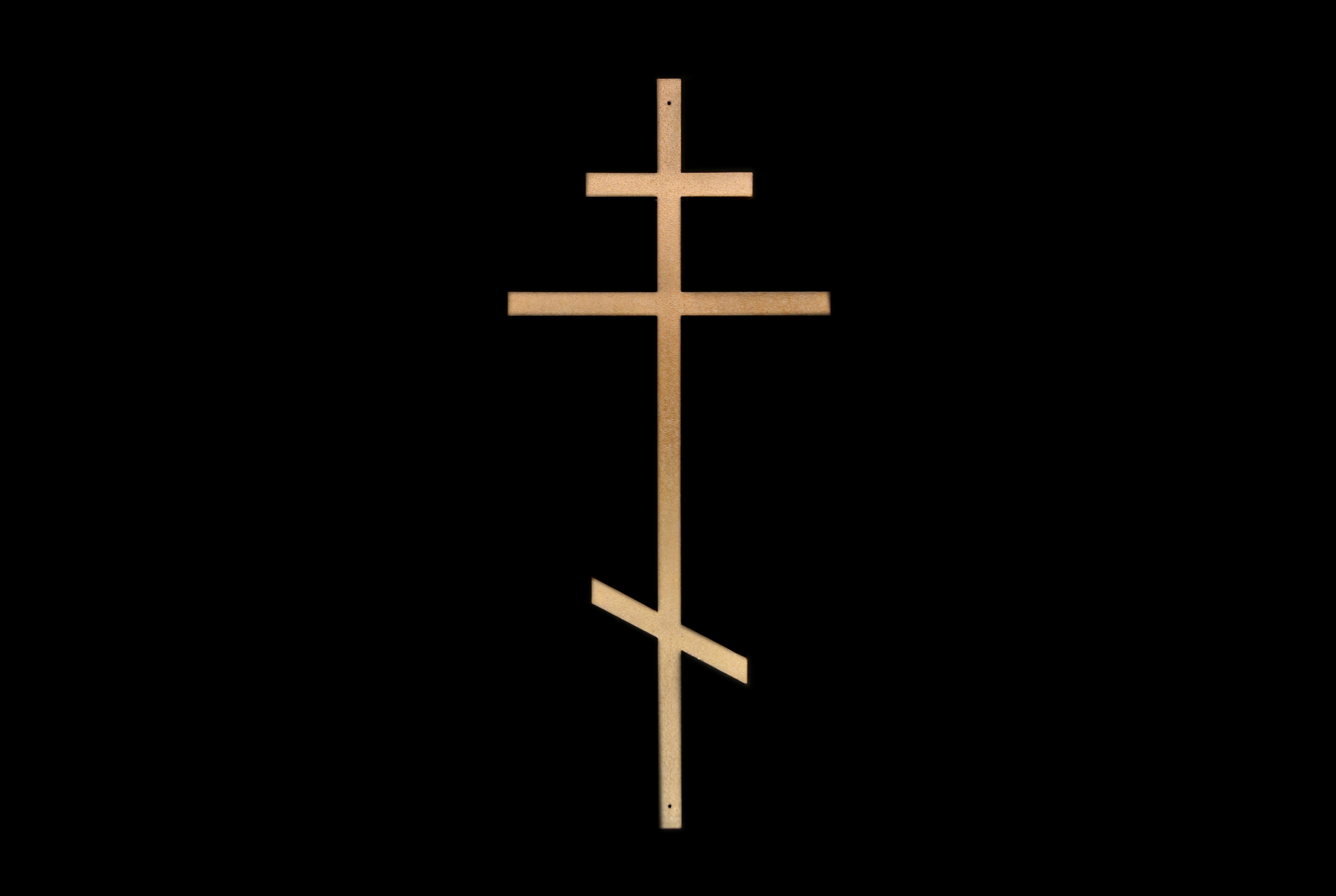 Крест православный на гроб, металл