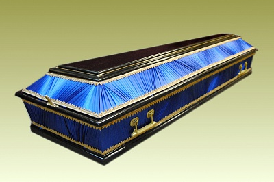 Гроб Б-4 комбинированный, с постелью